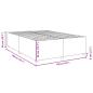 Preview: Bettgestell ohne Matratze Taupe 160x200 cm Stoff