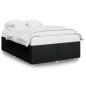 Preview: Bettgestell ohne Matratze Schwarz 160x200 cm Stoff