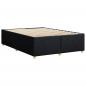 Preview: Bettgestell ohne Matratze Schwarz 160x200 cm Stoff