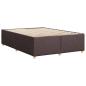 Preview: Bettgestell ohne Matratze Dunkelbraun 140x190 cm Stoff