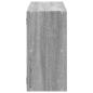 Preview: Wandregal Grau Sonoma 100x25x50 cm Holzwerkstoff