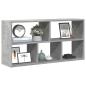 Preview: ARDEBO.de - Wandregal Betongrau 100x25x50 cm Holzwerkstoff