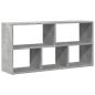 Preview: Wandregal Betongrau 100x25x50 cm Holzwerkstoff
