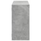 Preview: Wandregal Betongrau 100x25x50 cm Holzwerkstoff