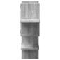 Preview: Wandregal Grau Sonoma 124,5x18x60,5 cm Holzwerkstoff