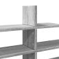 Preview: Wandregal Grau Sonoma 124,5x18x60,5 cm Holzwerkstoff