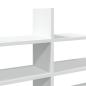 Preview: Wandregal Weiß 124,5x18x60,5 cm Holzwerkstoff