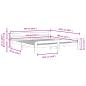 Preview: Massivholzbett ohne Matratze 200x200 cm Kiefernholz
