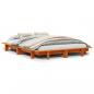 Preview: Massivholzbett ohne Matratze Wachsbraun 135x190 cm Kiefernholz
