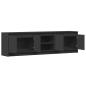 Preview: TV-Schrank mit LED-Beleuchtung Schwarz 180x34x50 cm