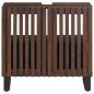 Preview: Waschbeckenunterschrank 62x34x58 cm Braun Massivholz Mango