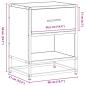 Preview: Nachttisch Sonoma-Eiche 40x31x50 cm Holzwerkstoff