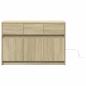 Preview: TV-Schrank mit LED-Beleuchtung Sonoma-Eiche 91x34x61 cm