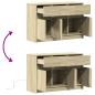 Preview: TV-Schrank mit LED-Beleuchtung Sonoma-Eiche 91x34x61 cm