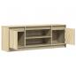 Preview: TV-Schrank mit LED-Beleuchtung Sonoma-Eiche 139,5x34x50 cm