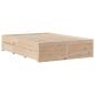 Preview: Massivholzbett ohne Matratze mit Schubladen 150x200 cm Kiefer