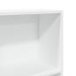 Preview: Bücherregal Weiß 60x24x143 cm Holzwerkstoff