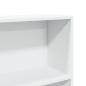 Preview: Bücherregal Weiß 80x24x143 cm Holzwerkstoff