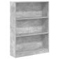 Preview: Bücherregal Betongrau 80x24x109 cm Holzwerkstoff