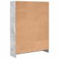 Preview: Bücherregal Betongrau 80x24x109 cm Holzwerkstoff