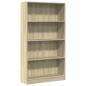 Preview: Bücherregal Sonoma-Eiche 80x24x143 cm Holzwerkstoff