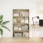 Preview: Bücherregal Sonoma-Eiche 80x24x143 cm Holzwerkstoff