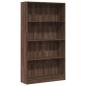 Preview: Bücherregal Braun Eichen-Optik 80x24x143 cm Holzwerkstoff