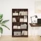 Preview: Bücherregal Braun Eichen-Optik 80x24x143 cm Holzwerkstoff