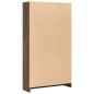 Preview: Bücherregal Braun Eichen-Optik 80x24x143 cm Holzwerkstoff