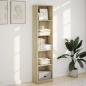 Preview: Bücherregal Sonoma-Eiche 40x24x176 cm Holzwerkstoff
