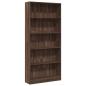 Preview: Bücherregal Braun Eichen-Optik 80x24x176 cm Holzwerkstoff