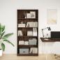 Preview: Bücherregal Braun Eichen-Optik 80x24x176 cm Holzwerkstoff