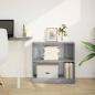 Preview: Bücherregal Grau Sonoma 80x24x76cm Holzwerkstoff