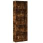 Preview: Bücherregal Räuchereiche 60x24x176 cm Holzwerkstoff