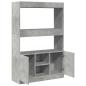 Preview: Highboard Betongrau 92x33x140 cm Holzwerkstoff