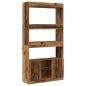 Preview: Highboard Altholz-Optik 92x33x180 cm Holzwerkstoff
