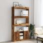Preview: Highboard Altholz-Optik 92x33x180 cm Holzwerkstoff