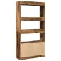 Preview: Highboard Altholz-Optik 92x33x180 cm Holzwerkstoff