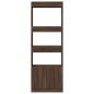 Preview: Highboard 63x33x180 cm Braun Eichen-Optik Holzwerkstoff