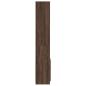 Preview: Highboard 63x33x180 cm Braun Eichen-Optik Holzwerkstoff