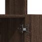 Preview: Highboard 63x33x180 cm Braun Eichen-Optik Holzwerkstoff