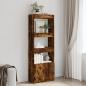 Preview: ARDEBO.de - Highboard 63x33x180 cm Räuchereiche Holzwerkstoff