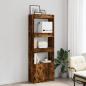 Preview: Highboard 63x33x180 cm Räuchereiche Holzwerkstoff