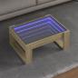Preview: ARDEBO.de - Couchtisch mit Infinity-LED Sonoma-Eiche 70x53x30 cm