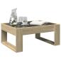 Preview: Couchtisch mit Infinity-LED Sonoma-Eiche 70x53x30 cm