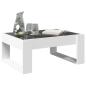 Preview: Couchtisch mit Infinity-LED Weiß 70x53x30 cm