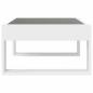 Preview: Couchtisch mit Infinity-LED Weiß 70x53x30 cm
