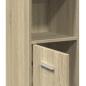 Preview: Badezimmerschrank Sonoma-Eiche 30x30x183,5 cm Holzwerkstoff