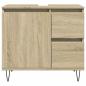 Preview: Badschrank Sonoma-Eiche 65x33x60 cm Holzwerkstoff