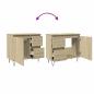 Preview: Badschrank Sonoma-Eiche 65x33x60 cm Holzwerkstoff